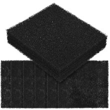 10Pcs Replaceable Activated Litter Box Filter Pads Black