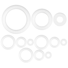 12Pcs White Circular Foam Pad for Fragile Seafood Gift Box Protection