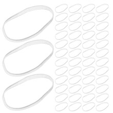 900Pcs Clear High Elasticity Hair Bands Small Plastic Hair Ties Women