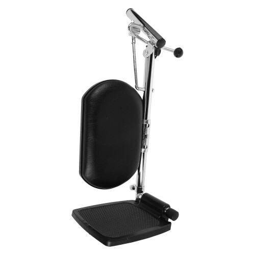 Adjustable Black Wheelchair Leg Rest Padded Footrest Replacement