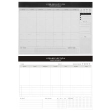 2Pcs Portable Weekly Planner Daily Agenda Paper Notebook for Home Use