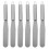 6Pcs Stainless Steel Cake Spatula Set Silver Metal Icing Tools 1