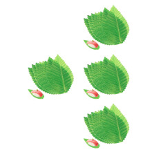 800Pcs Sushi Decorative Leaf Green Fake Leaves for Sashimi Plate Decor