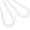 10Pcs White ABS Wall Mounted Shoe Rack for Home Space Saving Organizer 6