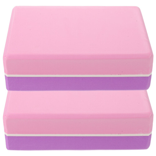 2Pcs Durable Eva Yoga Blocks Slip-Resistant for Exercise