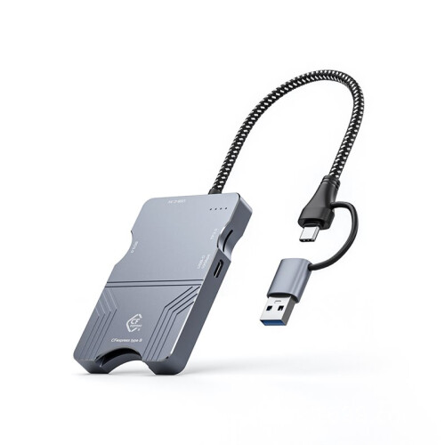 Dual Interface Multifunction Mobile Hard Disk Case CFExpress 10GB High Speed Card Reader Camera Card Reader