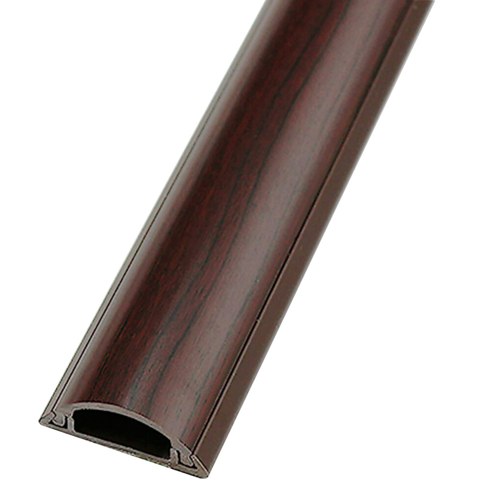 Cable Management Raceway Brown Cord Cover For Wood Floor Wall, Self Adhesive Pvc Cable Concealer 120Cm 9310869827177
