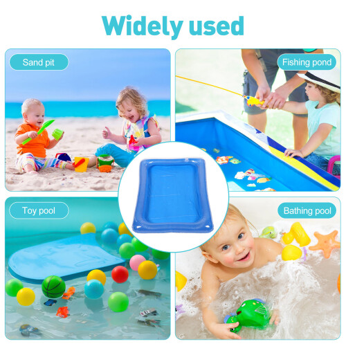 3Pièces Enfant Gonflable Portable Bleu En PVC Durable 2