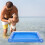 3Pièces Enfant Gonflable Portable Bleu En PVC Durable 9