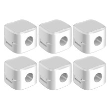 Magnetic Cable Organizer for Desk with Adhesive Easy Mount, 6X Cord Management Clips for Home and Office