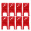 8Set Red Fire Extinguisher Holder Wall Mount Brackets for Home Safety 6