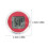 2Pièces Mini Horloges Digitale ABS Rouge Auto Adhésives Faciles 2