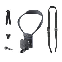 AMAGISN Invisible Magnetic Neck Mount Anti-Slip Anti-Shake Horizontal Vertical for Action Camera Black