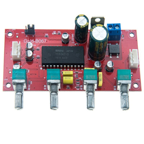 Audio Amplifier Board + BA3880BBE Driver Preamplifier Module with Tone Adjustment and Surround Sound Support None BBE