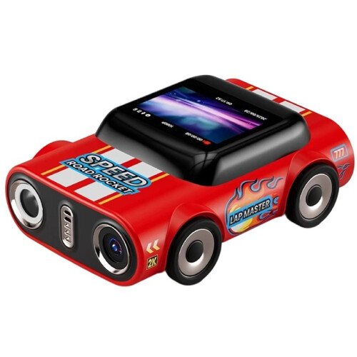 Retro HD Camera 2K Action Cam,1.0 Inch LCD Screen, Small Video Camcorder,Support Memory Card,Portable Camera Red