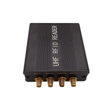 UHF RFID Reader SMA Female Connector 15m Read Distance RS232 Interface UHF RFID 4Port Reader EU PLUG
