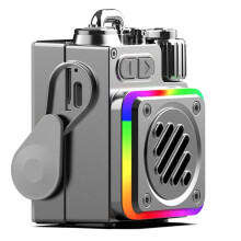 Potente Altavoz Inalámbrico para Exteriores con Subwoofer de Escritorio RGB