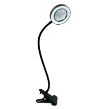 48 LED Desk Lamp Clip with 5X Magnifying Glass Light 360 Adjustable 3 Modes LED Desk Light for Bed Desk Work Crafts-1PC