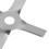 Silver 4 Stainless Steel Lab Mixer Stirring Paddle Accessory 4