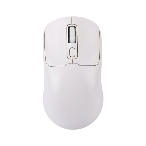 2.4G Wireless Mouse with USB Receiver, Ergonomic Design, Compatible with Multiple Systems White