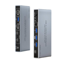 USB-C+UHD 2x1 KVM USB-C/HD in to HD Out KVM Dual-in-One-Out Switcher Two PC Share A Monitor/Keyboard Mouse