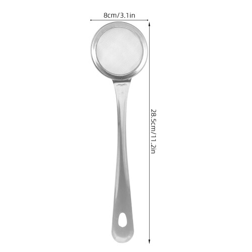 2Pièces Skimmer Mousse Acier Argent Pour Bar Professionnel 1