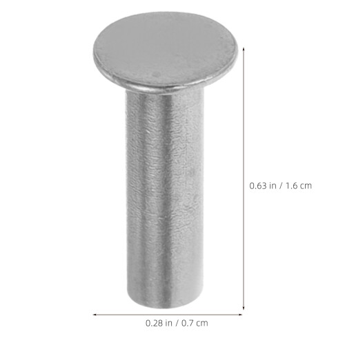 28Paires Goujons Acier Pour Assemblage Couteaux Argent 1