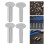 28Paires Goujons Acier Pour Assemblage Couteaux Argent 7