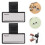 40Pcs Black ABS Plastic Stethoscope Name Tags Clip for Hospital Nurses 7