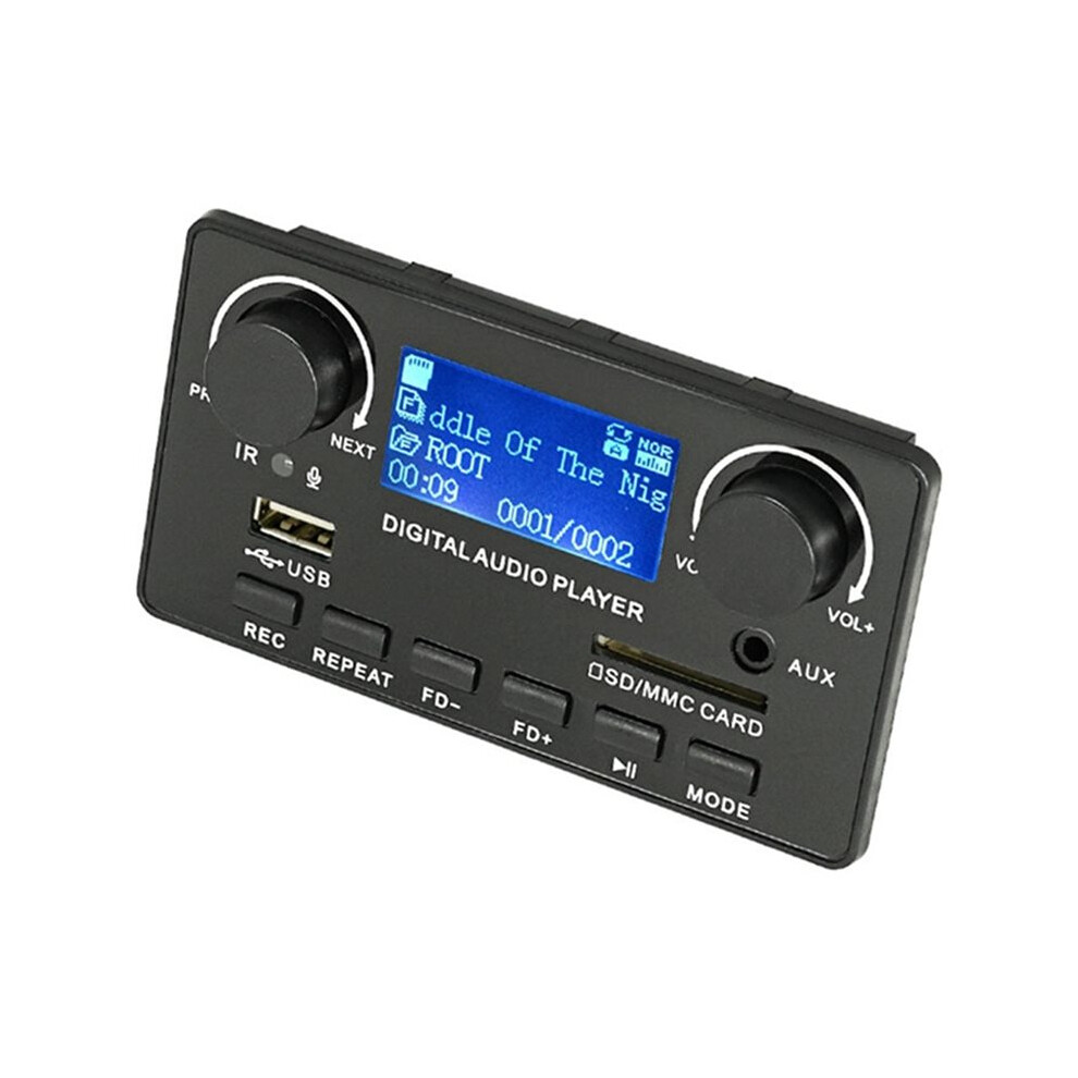 Lcd Display 5.0 Mp3 Decoder Board Support Handsfree Recording Fm Mp3 Wma Wav Ape Flac Audio Player 6033116394354
