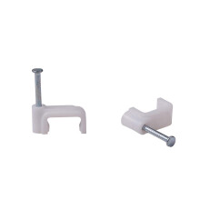 200Pcs 10mm Cable Clips White Flat Wire Holders for Easy Cable Management and Quick Setup