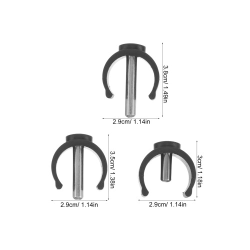 30Pcs C-Shape Clamp Lock Plastic Walker Tube Clips Multi Color Durable 1