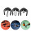 30Pcs C-Shape Clamp Lock Plastic Walker Tube Clips Multi Color Durable 5