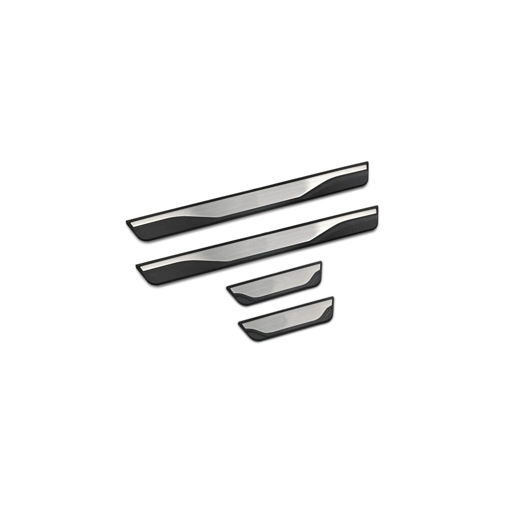4Pcs Stainless Steel Car Door Sill Protector For Ford Mondeo 2017Â2019, ScratchâResistant Durable Scuff Plates 9330225823322