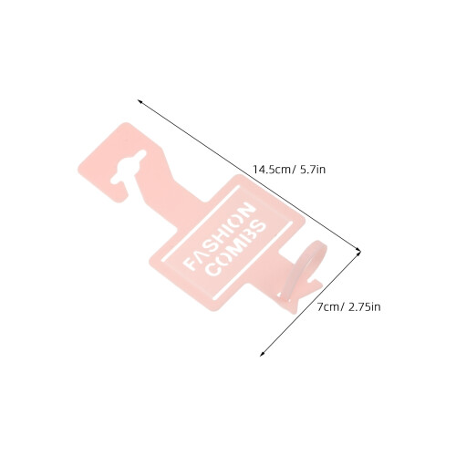 80Pcs PP Plastic Hanger Labels for Comb with Colored Self Lock Tie 1