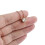 Κολιέ με στρογγυλή κοπή Moissanite, μινιμαλιστικό κόσμημα με στεφάνη από επιχρυσωμένο 6