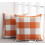 Conjunto de capas de almofada xadrez búfalo laranja e branca, 45x45cm (18x18 polegadas) 2