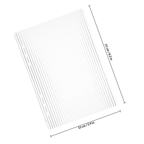 2Pcs Clear Acrylic A5 Planner Cover 6-Ring Loose Leaf Binder Shell 1