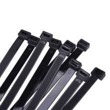 12 Inch Heavy Duty Zip Ties Black 100 Pack Nylon Self Locking Cable Ties 120lbs Strength