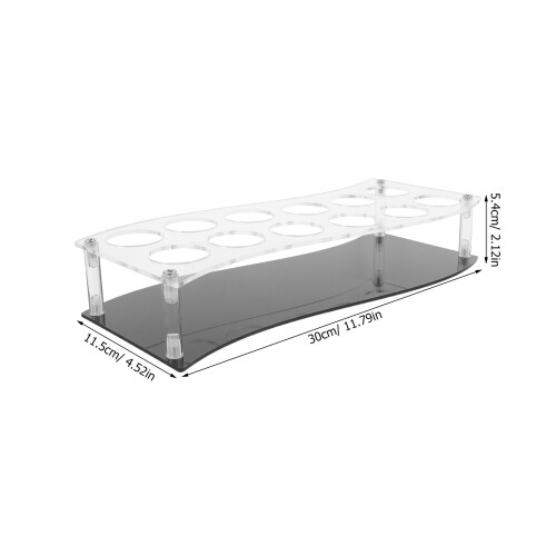 Portable Black Acrylic Display Rack for Whiskey Cups 1