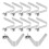 12Pcs Durable Silver Crutch Snap Clips for Secure Cane Connection 6