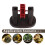 3Pcs Red Miniature Waterwheel Plastic Decor for Aquarium Water Feature 5