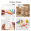 800Pcs Assorted Color Wooden Craft Sticks Smooth Wood for DIY Projects 5