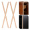 12Pcs Rustic Light Brown Wood Trim Wall and Cabinet Decorative Borders 6