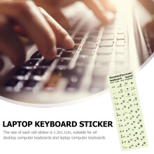 2Pcs Glow in The Dark PVC Keyboard Stickers for Home Use