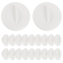 20St Hydroponische Plant Spacer Hoed Wit Plastic Indoor Tuinsysteem