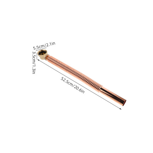 Durable Copper Plated Bathtub Flexible Drain Pipe Replacement Kit 1