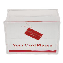 Grote Doorzichtige Business Card Organizer Acryl Voor Bureaublad