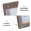 Rustic Coffee Wood Award Plaque Frame with Uv Protection Acrylic 4