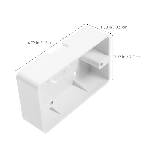10Pcs ABS Electric Socket Box Wall Mounted Outlet Box for Indoor Use 1